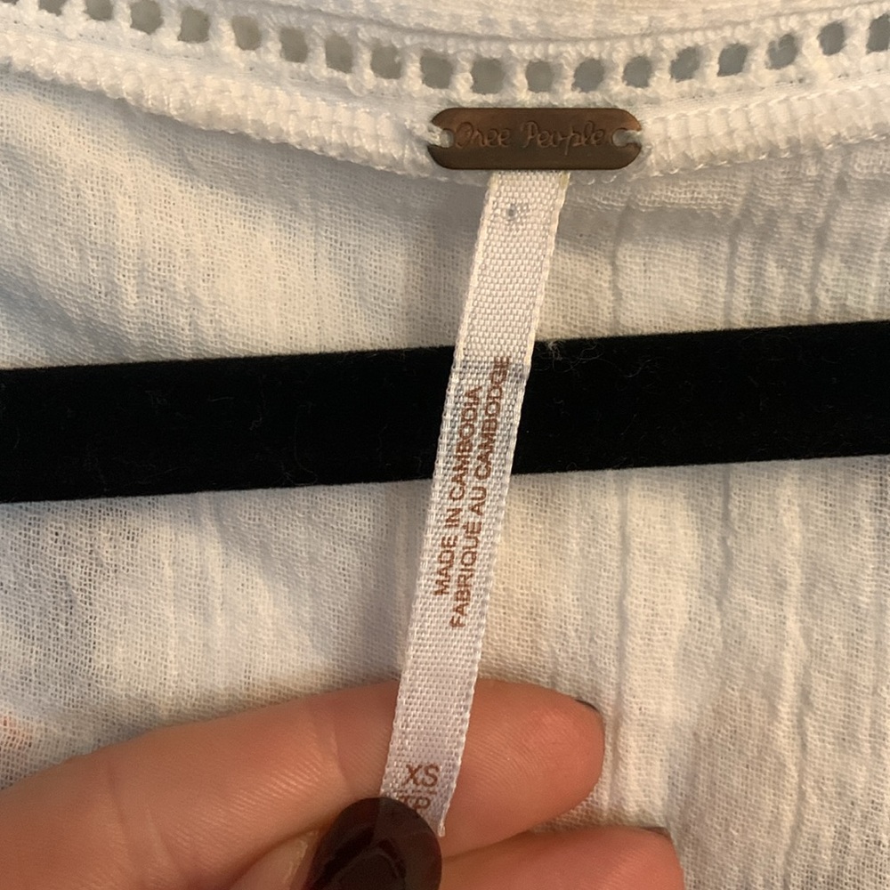 Free People peplum top-size xs - Picture 3 of 8